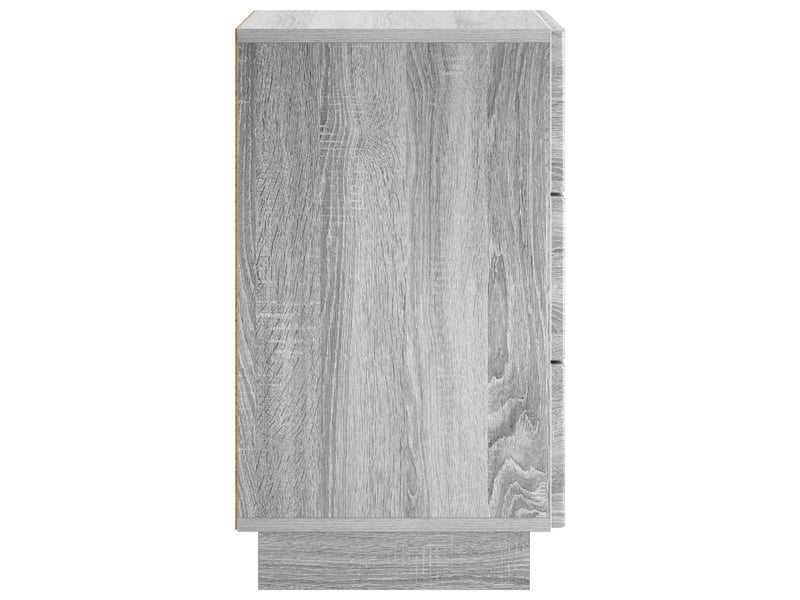  Table de chevet - cabinet de chevet - table de nuit 2 pièces gris sonoma 33,5 x 34,5 x 60 cm  - Conforama D