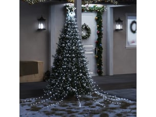 Guirlande de sapin de noël 320 led blanc froid 375 cm
