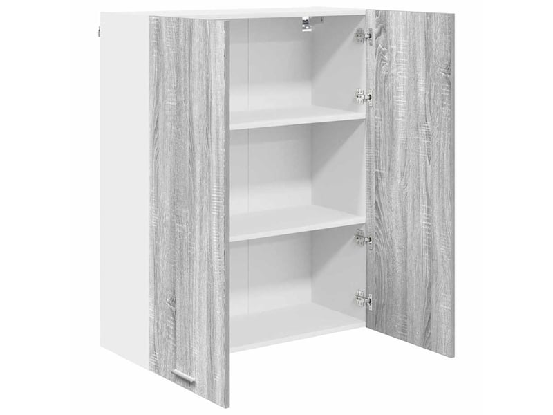 Meuble de rangement, armoire suspendue gris sonoma 80x31x100cm shl2938 - Conforama E