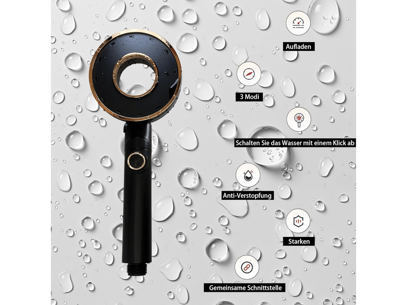  Types de pommeau de douche haute pression, pommeau de douche à jet, pommeau de douche sous pression, pommeau de douche universel facile à install  - Conforama C