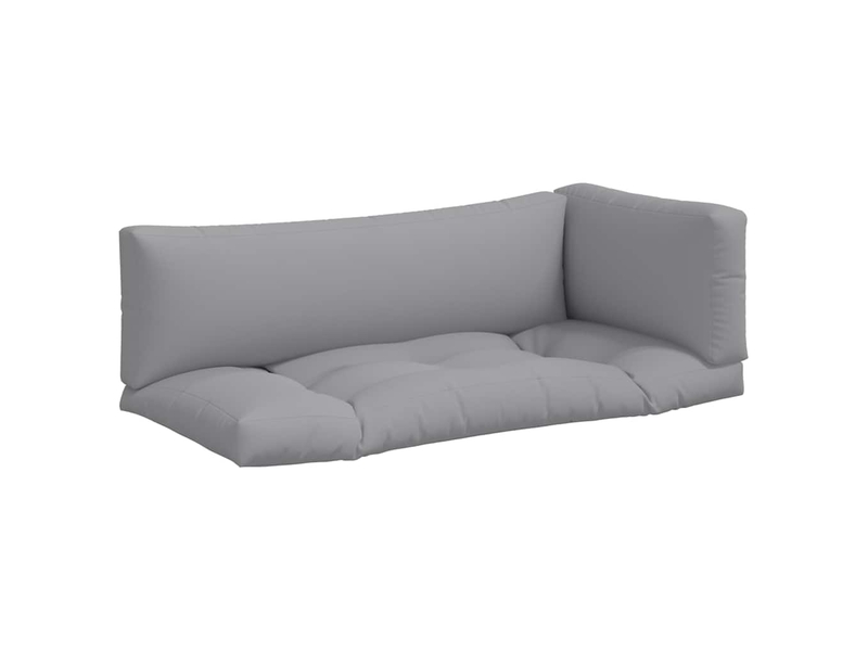  Lot de 3 coussins de palette, coussins de canapé gris tissu cf59676  - Conforama A
