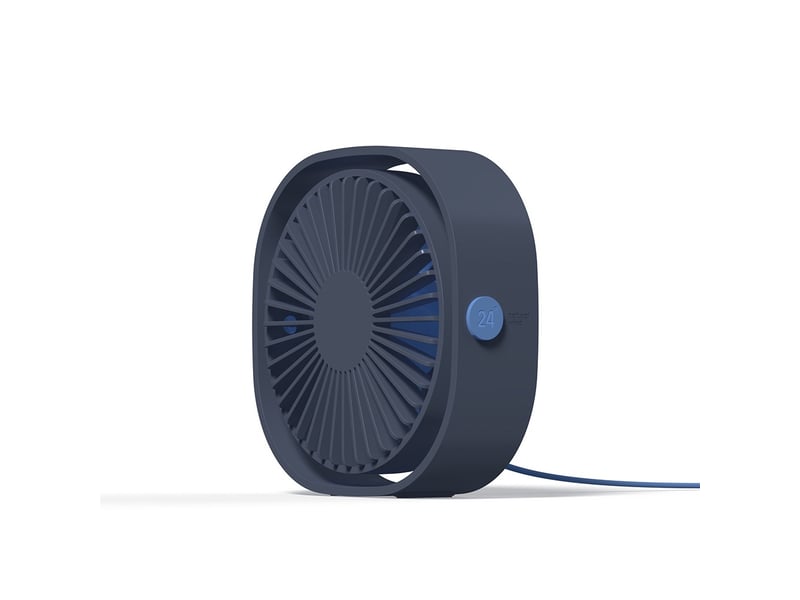 Mini ventilateur portable silencieux ureau 3 vitesses réglable alimenté - Conforama A
