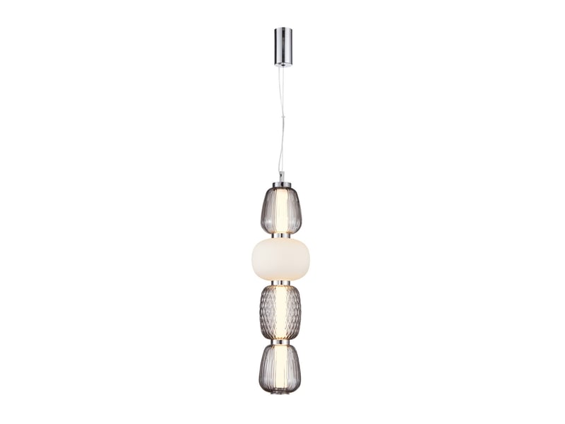  Italux eris suspension mince de 60 cm, chromée, blanc chaud 3000k  - Conforama A