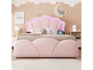 Lit coffre 140x200 cm <strong></strong> <strong></strong> coloris beige