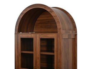 Vitrine coloris marron  MEULVA  - 76 cmx180 cm