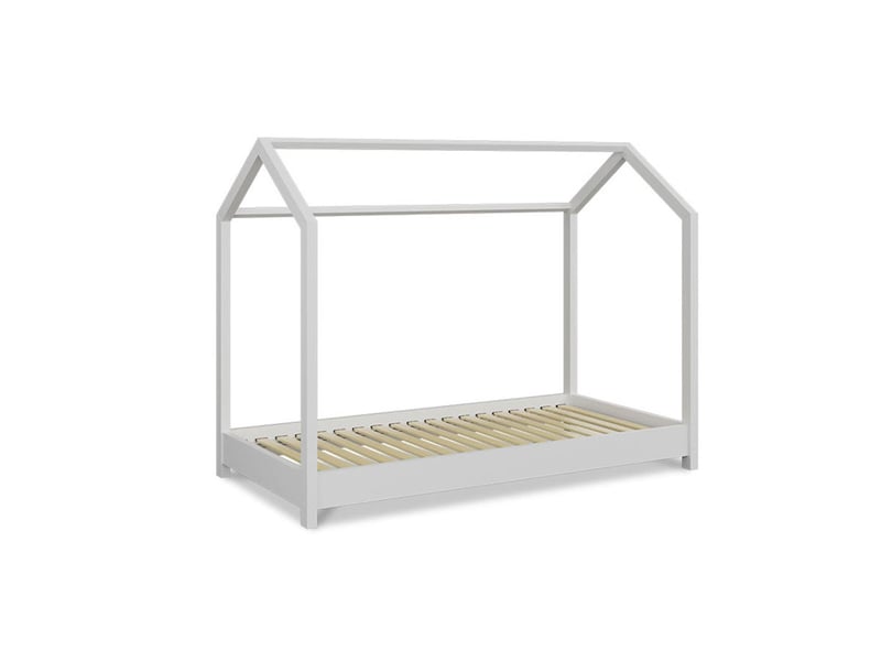  Lit cabane - bois - bella - blanc - 90x200 cm 3LT55.BL.0920 - Conforama A
