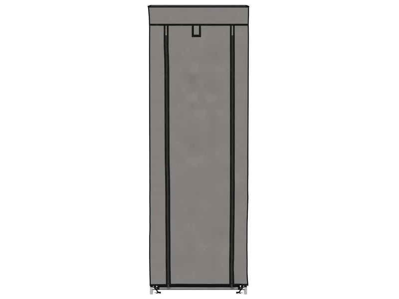 Meuble à chaussure | armoire à chaussures avec housse gris 57x29x162 cm tissu  - Conforama D
