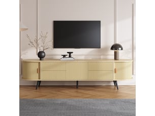 Meuble tv coloris naturel 180 cm <strong>OXEZA</strong> <strong></strong>