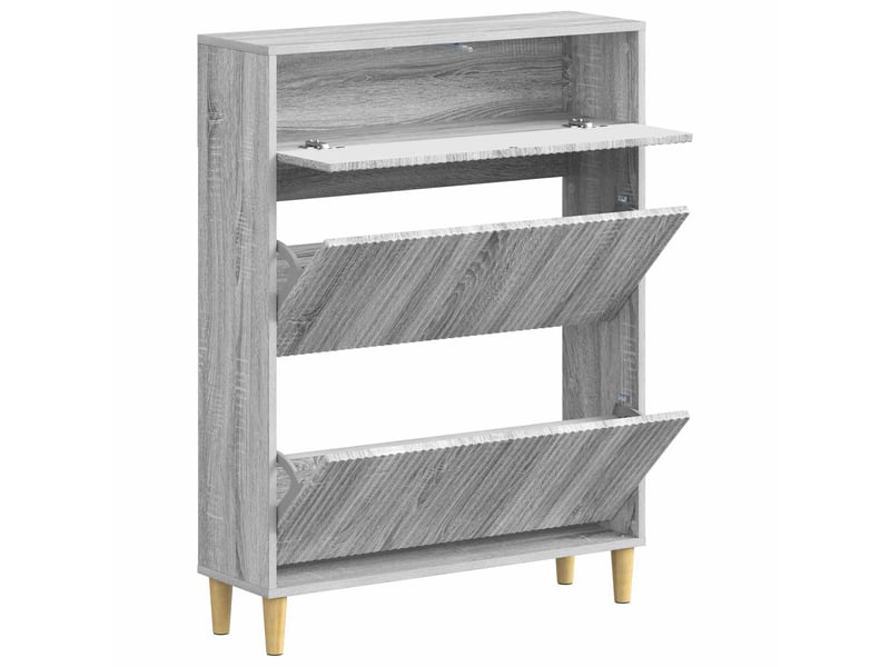  Meuble à chaussure, cabinet à chaussures arnhem 78x24x103 cm bois d'ingénierie shl8978  - Conforama C