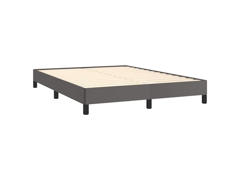  Lit double- lit adulte -  cadre de lit sans matelas gris 140x200 cm similicuir  - Conforama C