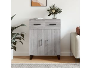 Buffet - bahut - meuble de rangement sonoma gris 69,5x34x90 cm bois d'ingénierie