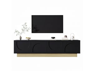 Meuble tv coloris noir 175 cm ULEVR