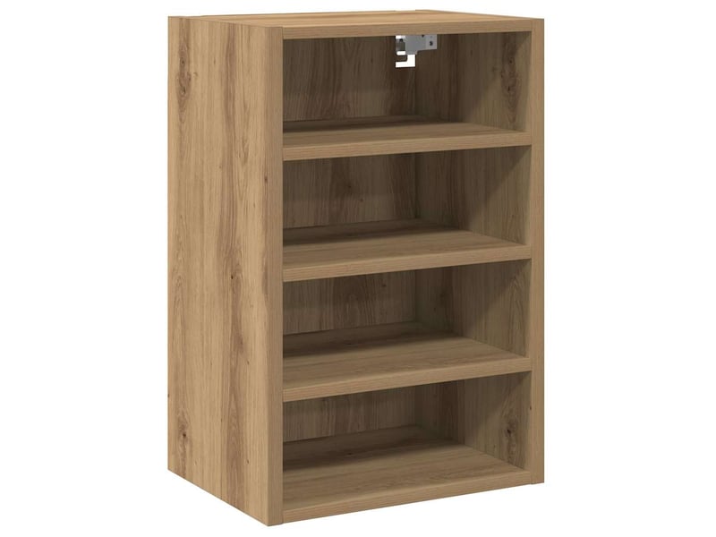 Meuble de rangement, armoire suspendue chêne artisanal 40x29,5x60cm bois d'ingénierie - Conforama A