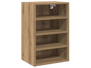 Meuble de rangement, armoire suspendue chêne artisanal 40x29,5x60cm bois d'ingénierie