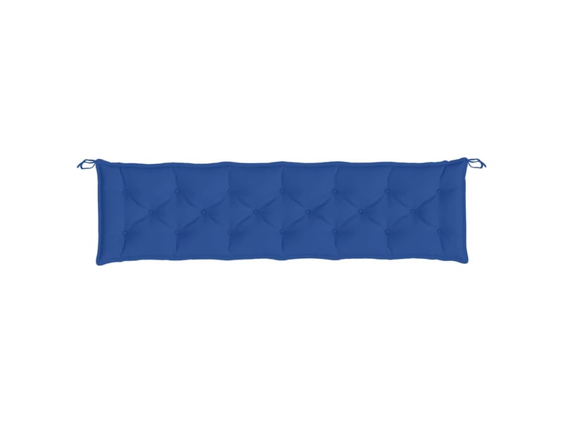  Lot de 2 coussins de banc jardin, coussins d'assise bleu 200x50x7 cm tissu oxford cf58721  - Conforama E