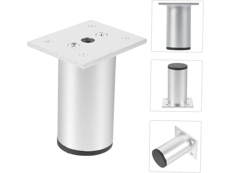  4pièces meuble aluminium réglables pour et commode supports de table courts avec pré-perçage pour installation facile  - Conforama D