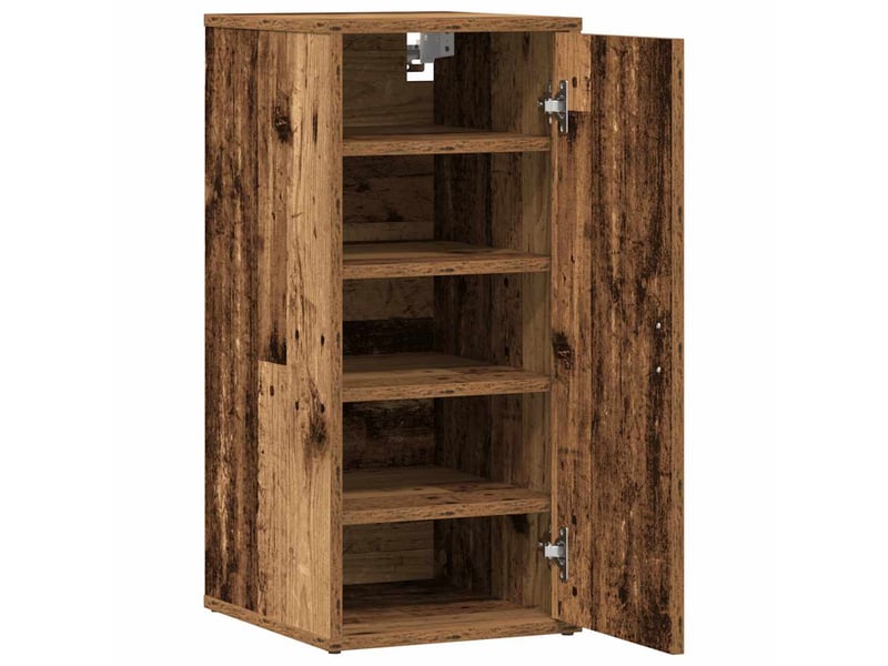  Meuble à chaussure, armoire à chaussures vieux bois 32x35x70 cm bois d'ingénierie  - Conforama E