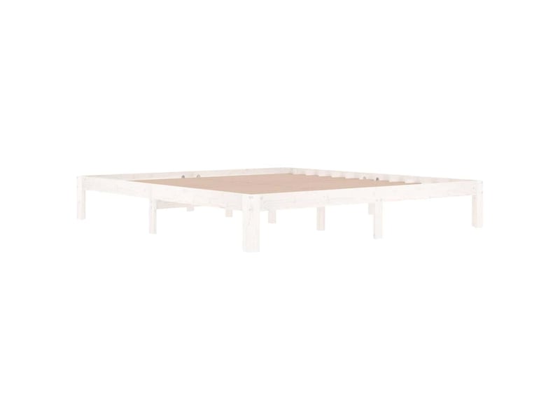  Lit double- lit adulte -  cadre de lit sans matelas blanc 180x200 cm  - Conforama B