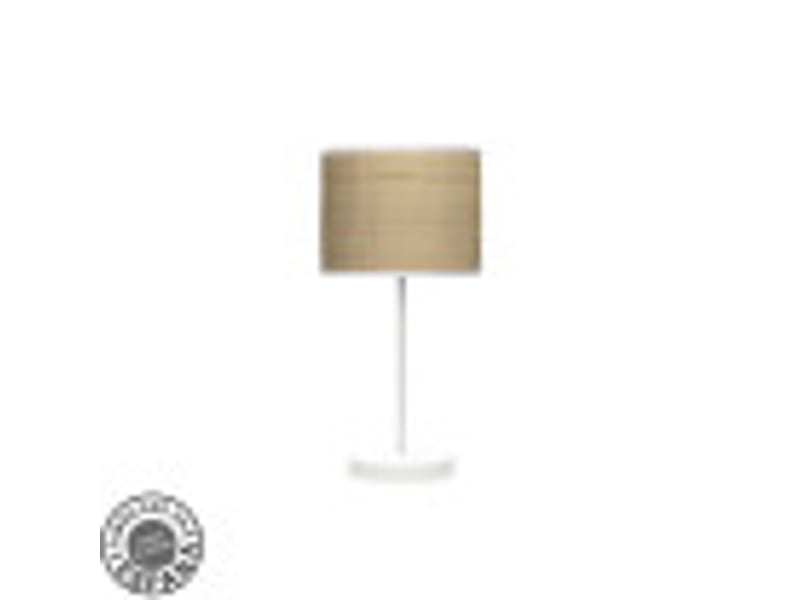  Fabrilamp moda lampe à poser blanc naturel clair, abat-jour textile motif cannage clair, 1 x e14, 42 cm 212470061 - Conforama B
