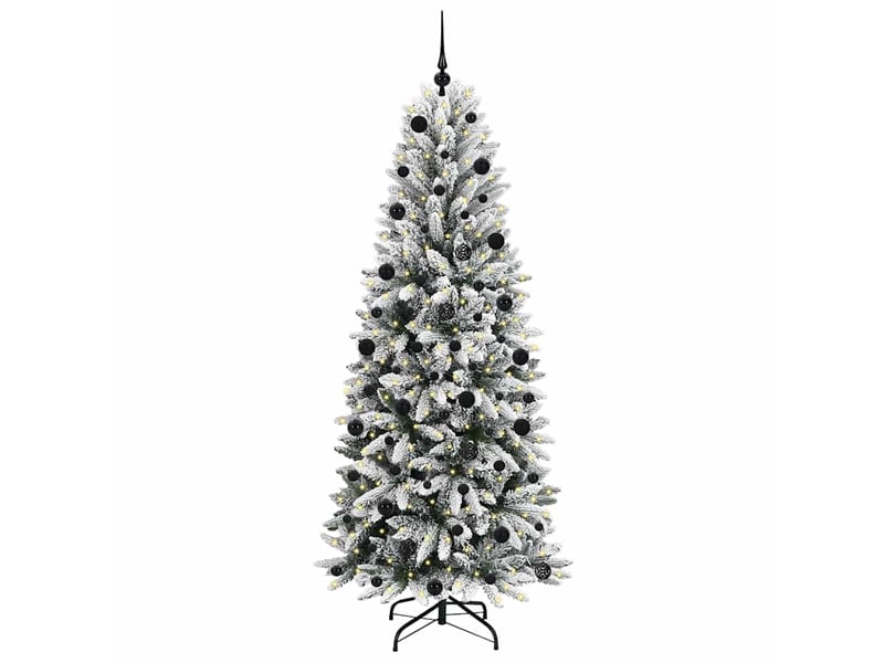  Sapin de noël artificiel, arbre de noël blanc 210 cm shl9991  - Conforama C