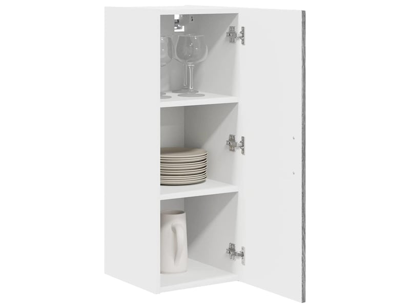 Meuble mural de cuisine | armoire de cuisine 2 pcs gris sonoma shl9017 - Conforama C