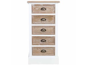 Commode en bois marron 45x35x90 cm h