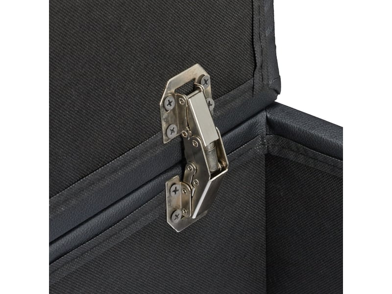  Tabouret de rangement design élégant 40 x 40 x 40 cm 2 en 1 fonctionnel salon en cuir synthétique noir 13_0009676  - Conforama C