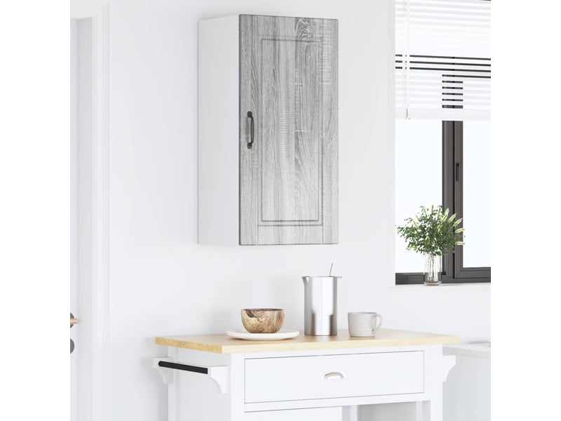 Meuble mural de cuisine, armoire de cuisine gris sonoma 40x31x80cm - Conforama D