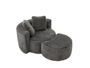 Fauteuil fixe ULEVR Tissu gris vendu A l'unité