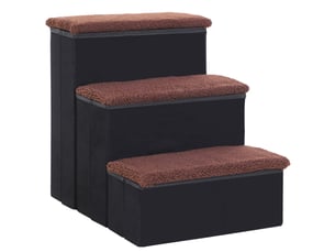 Pouf / repose pied VIVRYN  noir