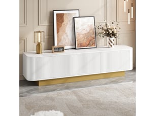 Meuble tv coloris blanc 170 cm LPOSPI  