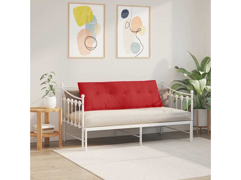 Coussin de dos, coussin de dossier rouge 140 x 19 x 50 cm tissu cf54995 - Conforama D