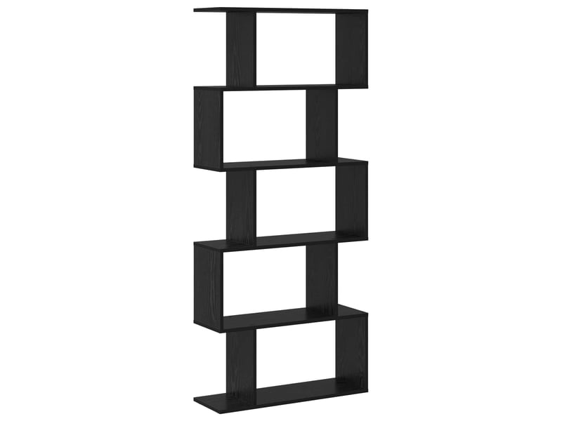 Bibliothèque 5 niveaux, armoire à livres 70 x 24 x 161 cm bois d'ingénierie - Conforama A