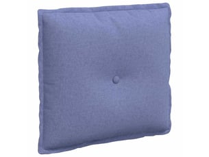 Coussin de dos, coussin de dossier bleu denim 50 x 19 x 45 cm tissu cf54550