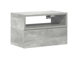 Table de chevet - cabinet de chevet - table de nuit murale gris béton 45x26x28,5 cm