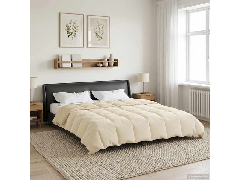  Couette - duvet d'été 220 x 260 cm été microfibre (100% polyester)  - Conforama D