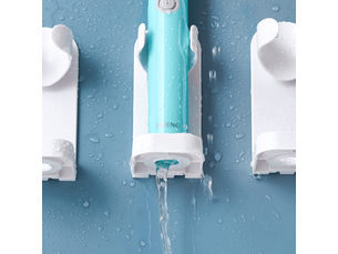 Porte-brosse à dents électrique mural brosse à dents électrique stan blanc 4 pièces