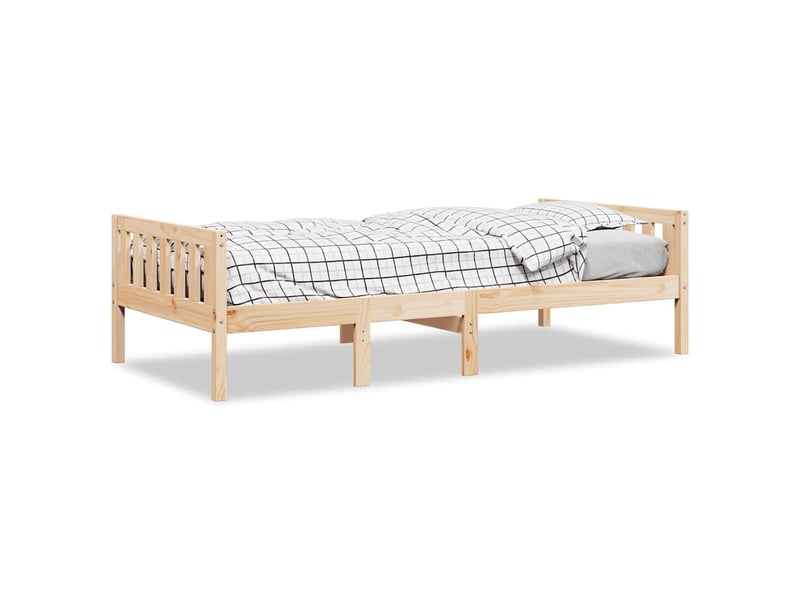  Lit pour enfants - lit jeune sans matelas 90x190 cm bois de pin massif  - Conforama A
