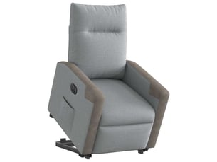 Fauteuil relax électrique  <strong></strong> Tissu argenté