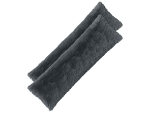 Lot de 2 coussins avec oreiller, coussins décoratifs heerlen anthracite fleece pv cf50385