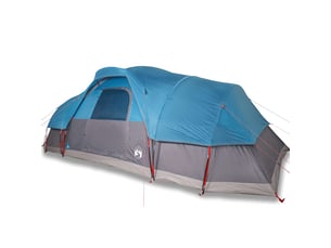 Tente de camping, tente à dôme 11 personnes bleu imperméable
