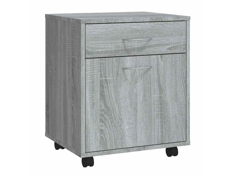  Armoire de rangement roulante sonoma gris 45x38x54 cm bois d'ingénierie  - Conforama A