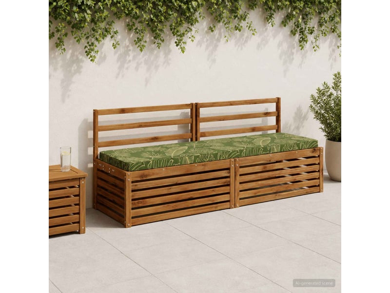 Lot de 2 coussins de banc, coussins d'assise vught 100 % polyester cf57709 - Conforama B
