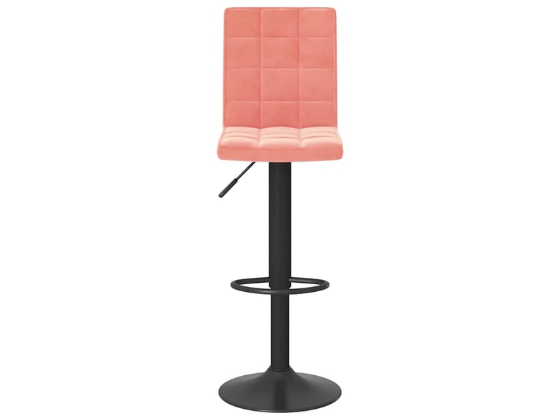  Lot de 2 tabouret de bar, chaise de bar rose velours shl73101  - Conforama D