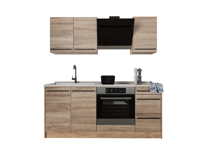  Vicco cuisine, sonomachêne doré, 180cm sans pt  - Conforama E
