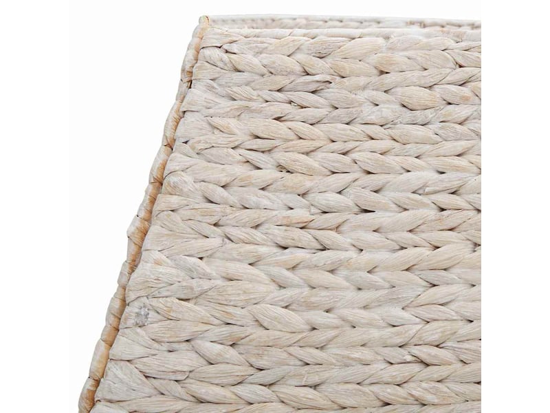  Collier de sapin de noël carré blanc 70 x 70 x 28 cm  - Conforama E