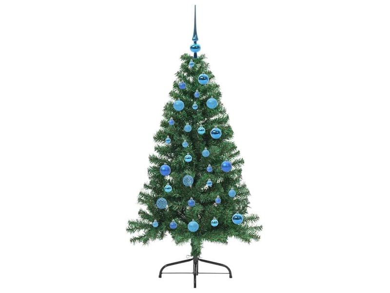 Sapin de noël artificiel, arbre de noël pré-éclairé vert 150 cm pvc shl3399  - Conforama D