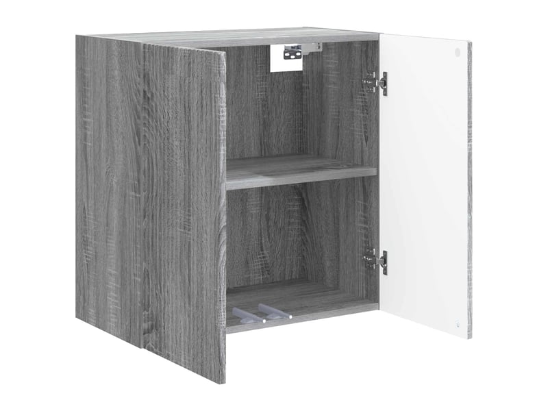  Armoire murale salon, meuble de rangement 59x31x60cm bois d'ingénierie sonoma gris shl9605  - Conforama C