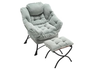 Fauteuil fixe  <strong></strong> Tissu vert