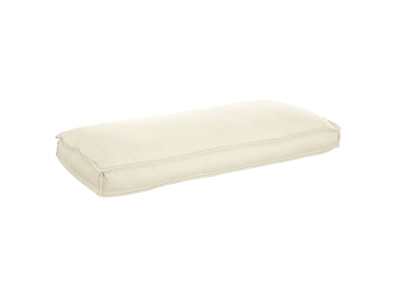  Coussin d'assise, coussin pour chaisecanapé tissu oxford crème 120 x 50 x 12 cm cf56656  - Conforama D